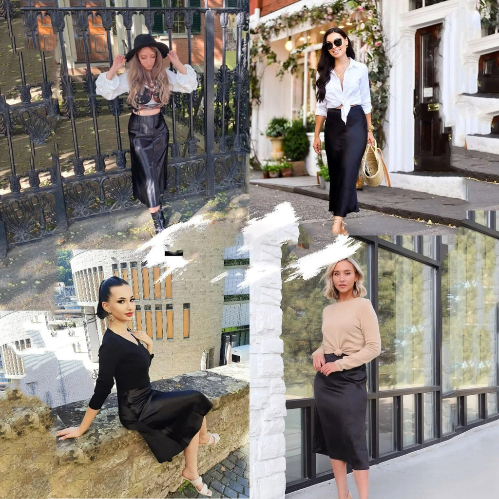 Prémiová hedvábná elegantní sukně