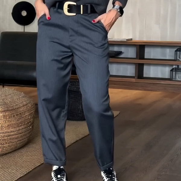 Raya | Elegantní kalhoty s jemným proužkem