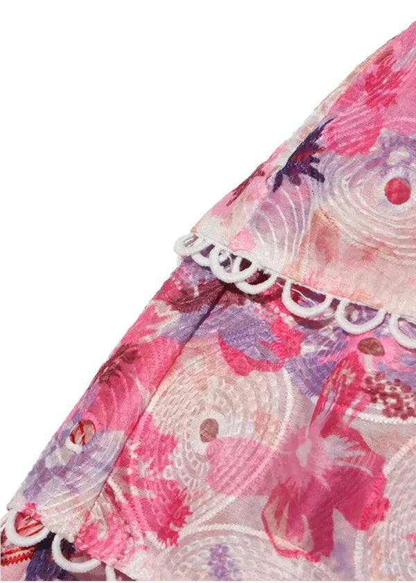 Cecilia | Šaty bez ramínek s květinovým vzorem